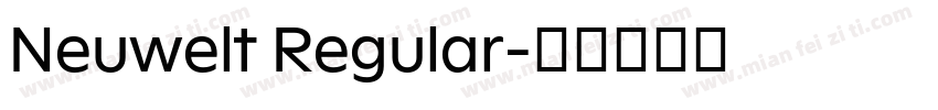 Neuwelt Regular字体转换